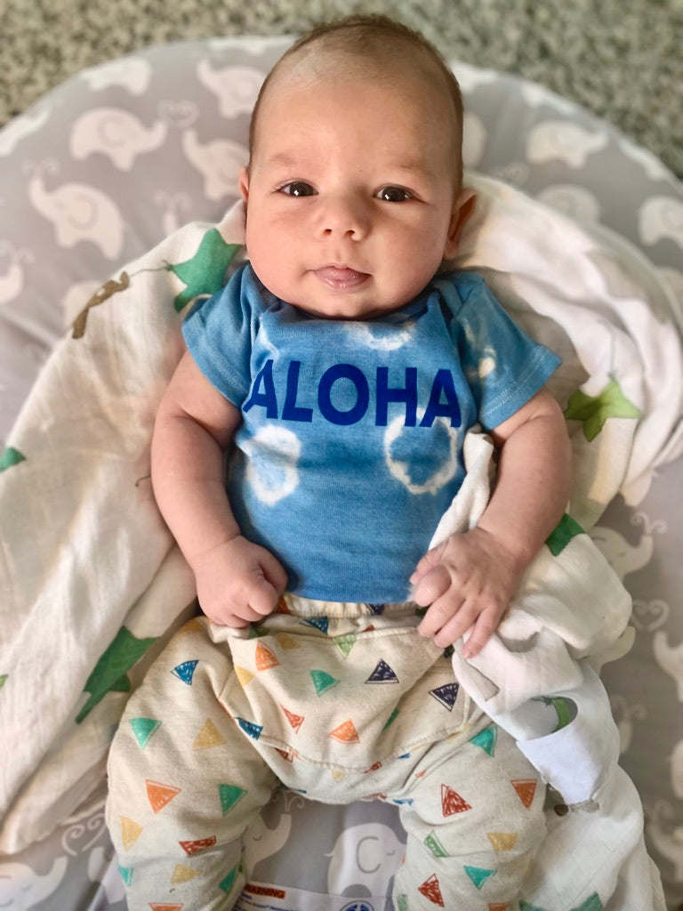 Aloha Circles Organic Onesie