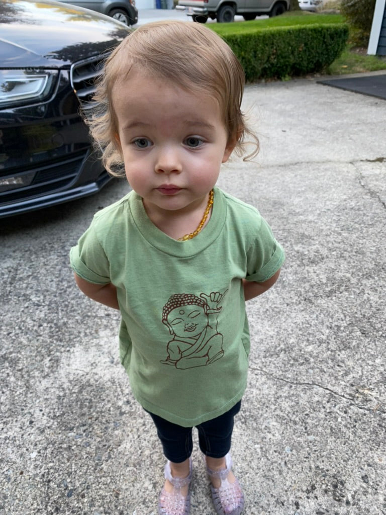 Shaka Buddha Organic Toddler Tee - Where Nature Meets Fashion! 🌿🌟🏄‍♂️