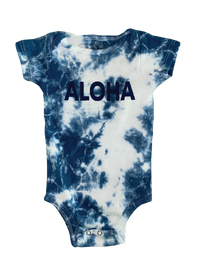 Thumbnail for Indigo Aloha Organic Onesie