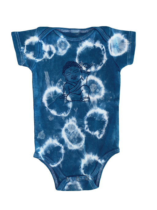 Shaka Buddha Organic Onesie Circles