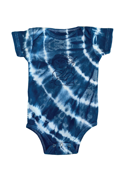 Shaka Buddha Organic Indigo Onesie