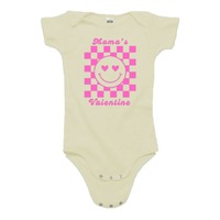 Thumbnail for Mama's Valentine Organic Pink Onesie