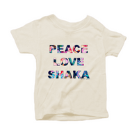 Thumbnail for Peace Love Shaka Tropical Baby Tee - Soft, Stylish, and Full of Beachy Charm 🌟🌱🌊
