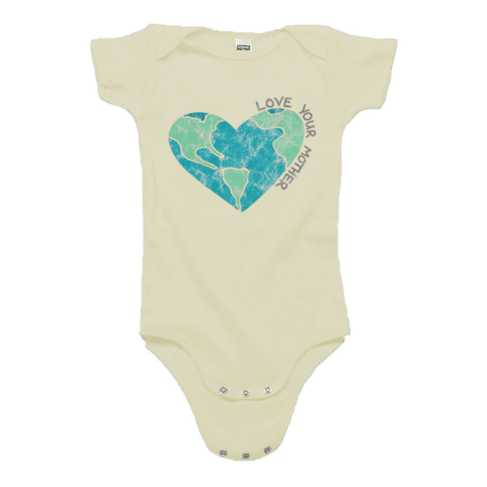Love Your Mother Onesie - Soft, Sustainable, and Full of Love 🌟🌱🌊