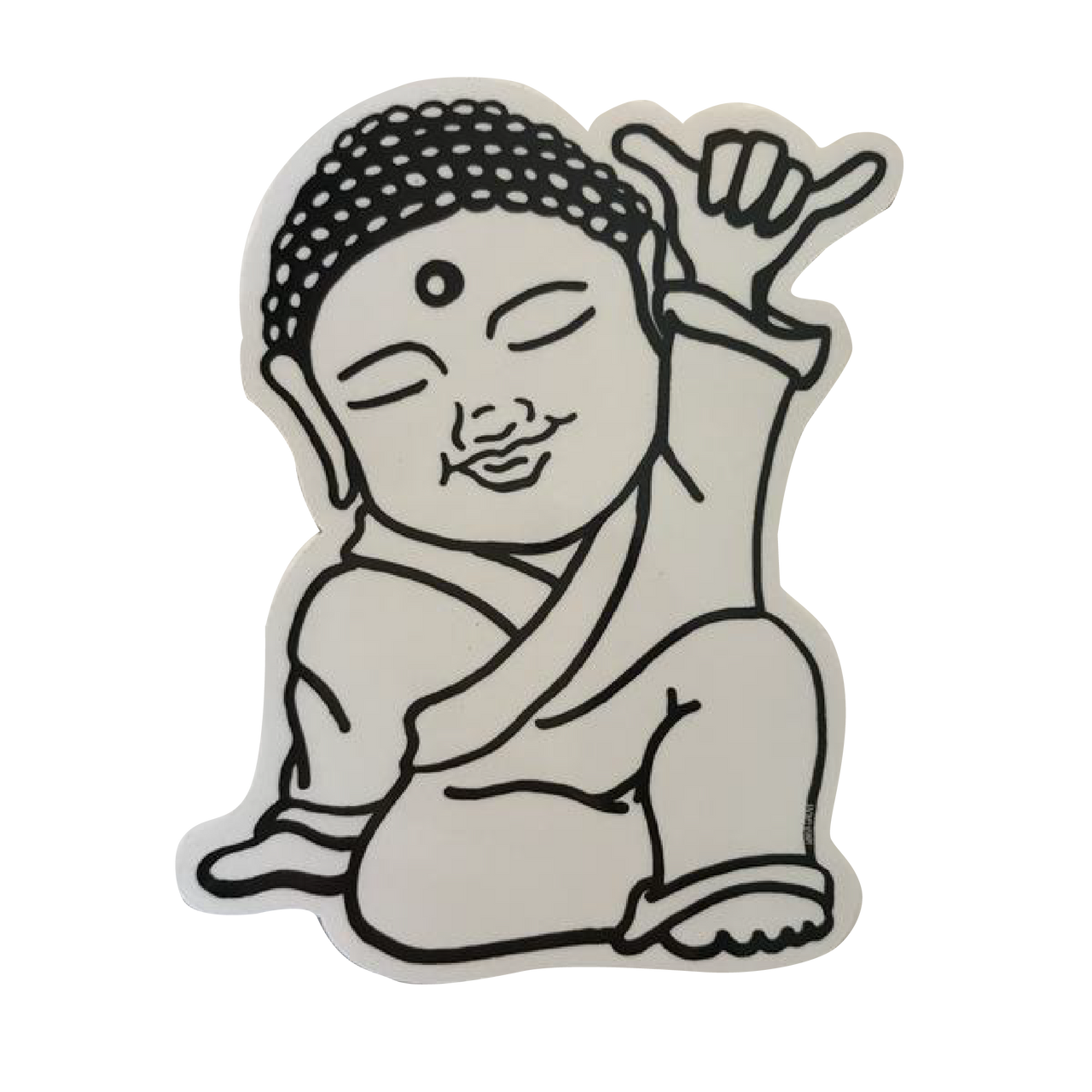 Shaka Buddha Sticker Love